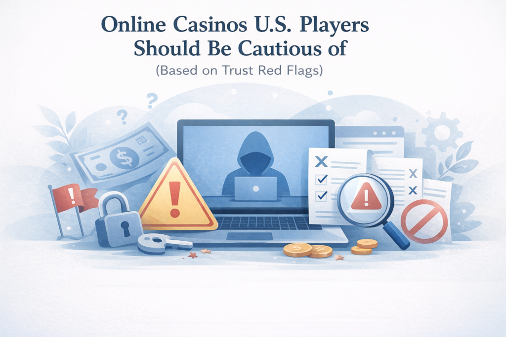 Online casinos to be cautious of based on trust score for US Players