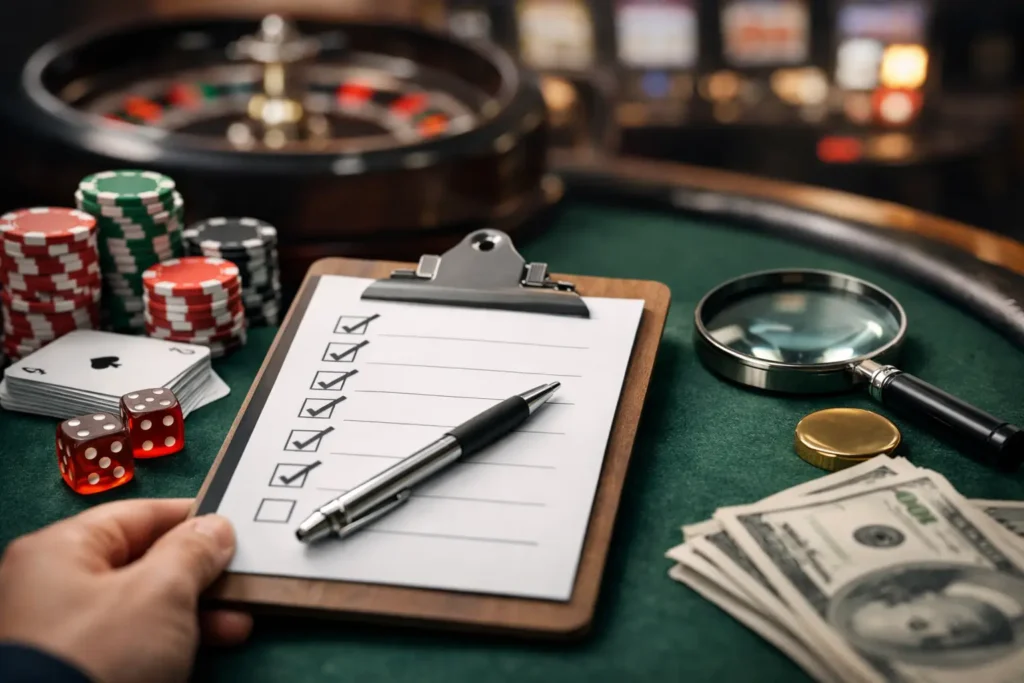 Casino Transparency Review Checklist