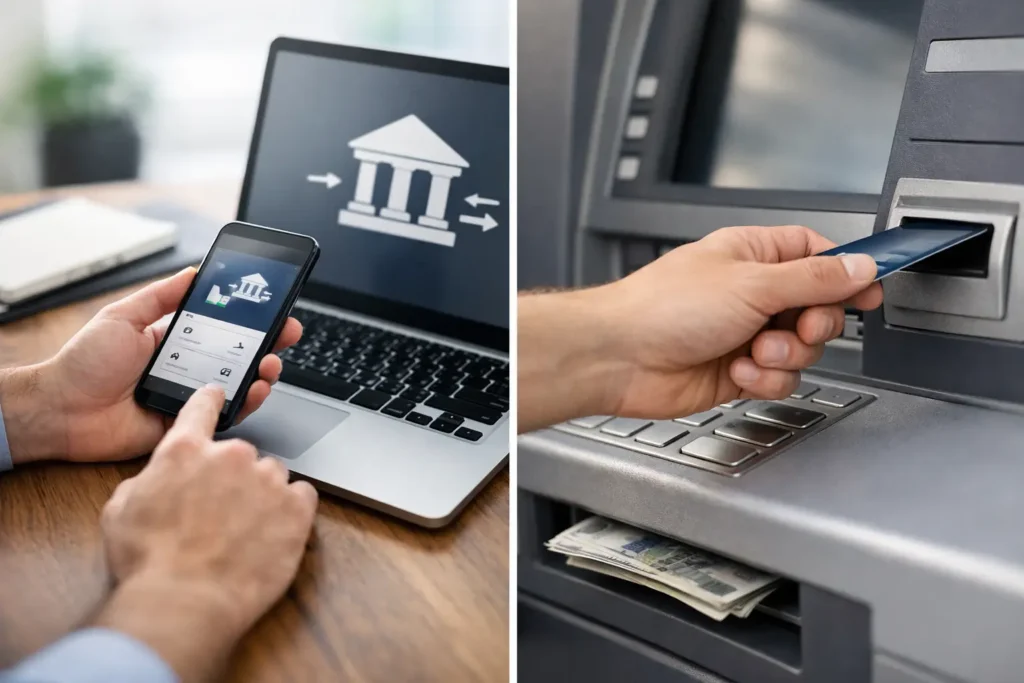 Bank Transfer vs Card Withdrawal